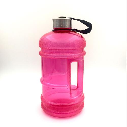 大容量运动塑料水壶户外petg材质厂家批发粉色2.2l健身房便携水壶